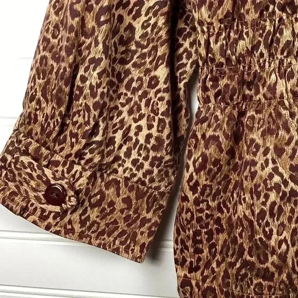 Joan Rivers 3/4 Sleeves Leopard Print BlazerSize Large - Picture 10 of 13